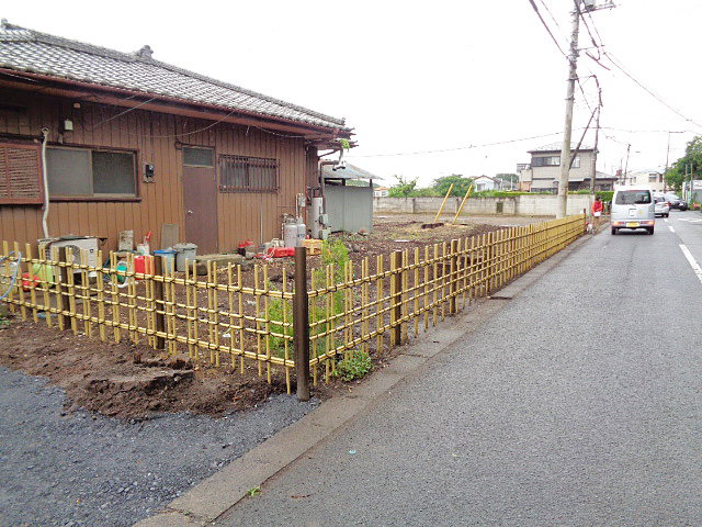 四つ目垣の生垣造り - 造園施工例
